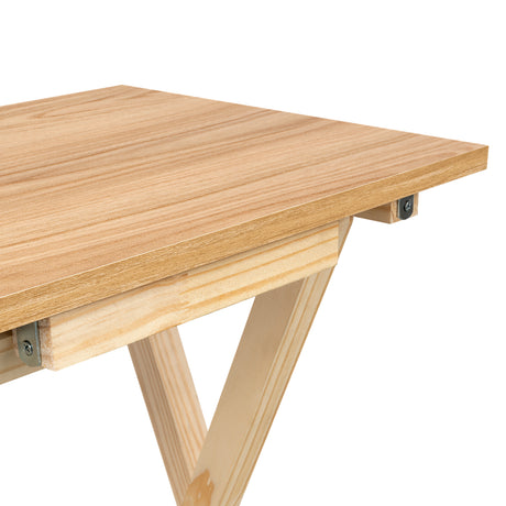 Mesa Auxiliar Plegable Otis Fresno Europeo 48.5x66cm Cuadrado - MESAS AUXILIARES | Bylmo