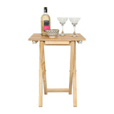 Mesa Auxiliar Plegable Otis Fresno Europeo 48.5x66cm Cuadrado - MESAS AUXILIARES | Bylmo