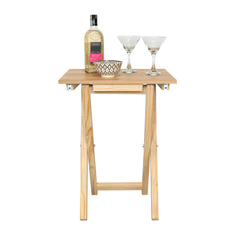 Mesa Auxiliar Plegable Otis Fresno Europeo 48.5x66cm Cuadrado - MESAS AUXILIARES | Bylmo