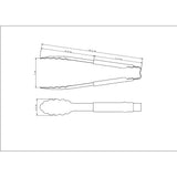Pinza de Cocina Utilitá Gris 3.8x7cm Para Servir - UTENSILIOS PARA COCINAR | Bylmo