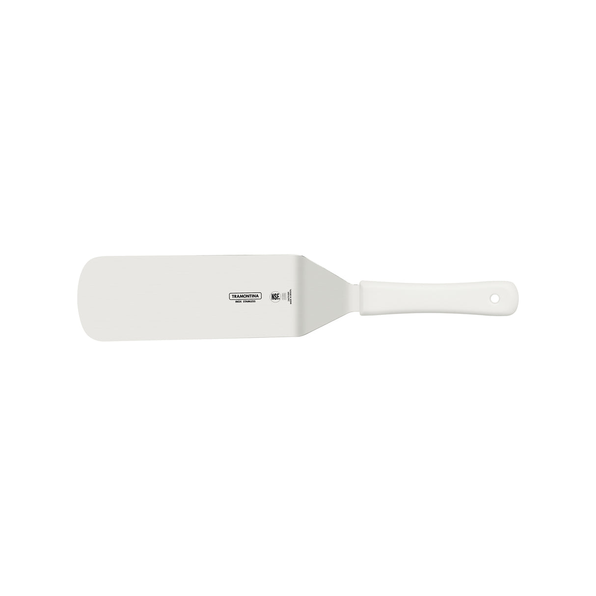 Espátula Profesional Profissional Master Blanco y Acero 7.6x11.2cm Para Cocinar - UTENSILIOS PARA COCINAR | Bylmo