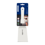 Espátula Profesional Profissional Master Blanco y Acero 8.8x10.8cm Para Cocinar - UTENSILIOS PARA COCINAR | Bylmo