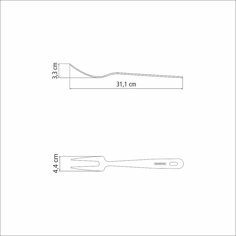 Tenedor Trinchante Extrata Acero 4.4x3.3cm Para Servir