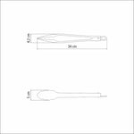 Pinza De Cocina Utility Acero 4.2x5cm Para Servir