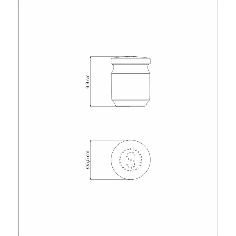 Salero Utility Acero 5.5x6.9cm Para Cocinar