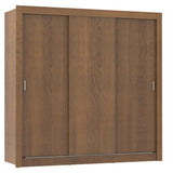 Closet Mônaco Marron 210x17.1cm con Cuatro Entrepaños y Tres Puertas - CLOSETS | Bylmo