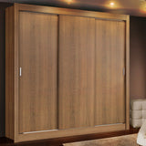 Closet Mônaco Marron 210x17.1cm con Cuatro Entrepaños y Tres Puertas - CLOSETS | Bylmo