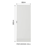 Closet Blanco 60x182cm con Seis Entrepaños - CLOSETS | Bylmo
