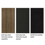 Combo Comedor y Sillas Briana Marron y Negro 90x78cm Cuadrado de Cuatro Puestos con Cuatro Sillas - COMEDORES | Bylmo