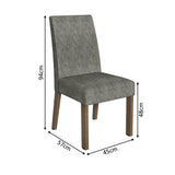 Combo Comedor y Sillas Doris Marron y Plata 136x77cm Cuadrado de Cuatro Puestos con Ocho Sillas - COMEDORES | Bylmo