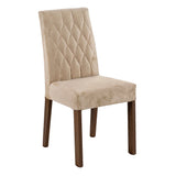 Combo Comedor y Sillas Hanna Marron y Negro 160x79cm Cuadrado de Seis Puestos con Seis Sillas - COMEDORES | Bylmo