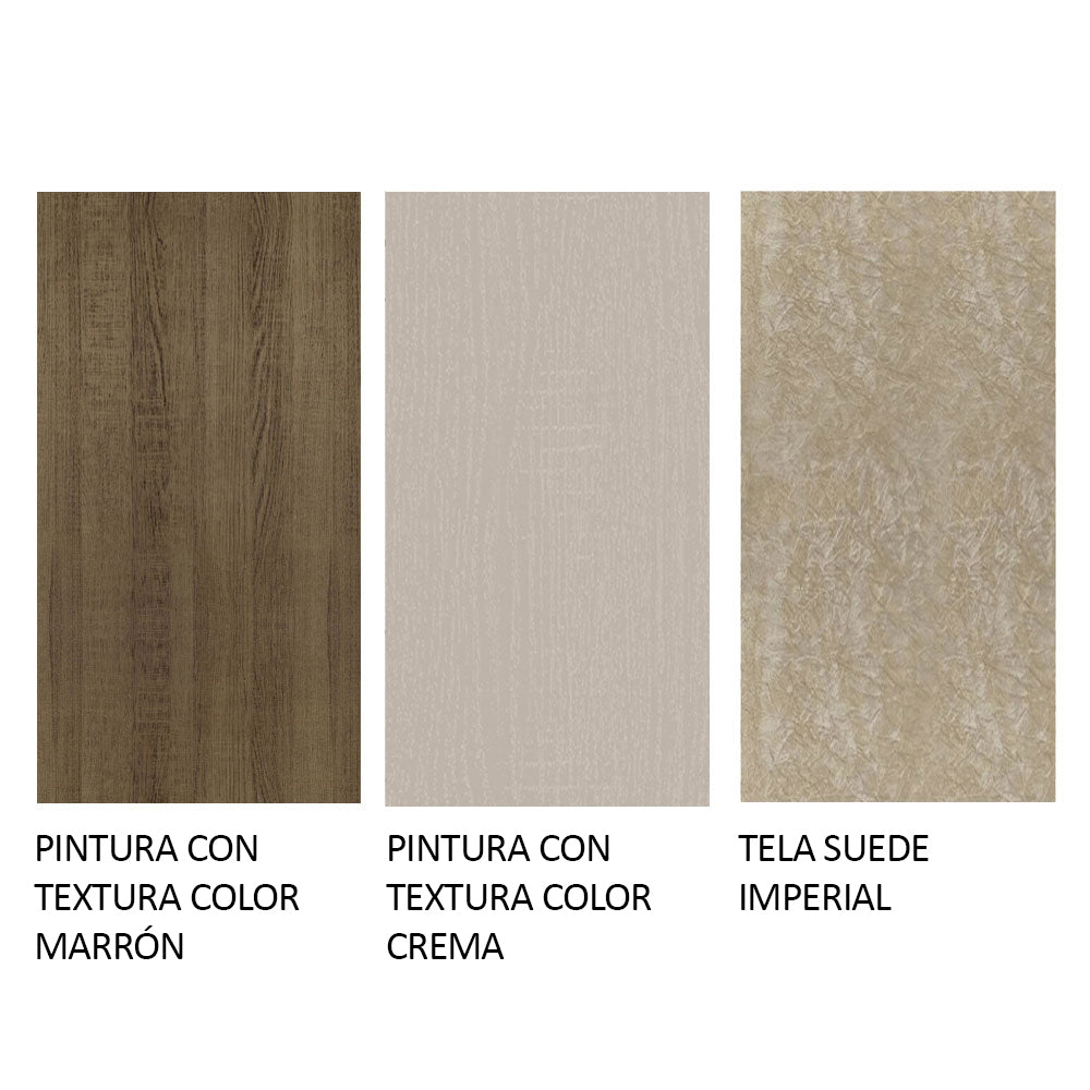 Combo Comedor y Sillas Keila Marron y Crema 160x79cm Cuadrado de Cuatro Puestos con Cuatro Sillas - COMEDORES | Bylmo