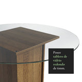 Combo Comedor y Sillas Nanda Marron con Crema y Beige 90x76cm Cuadrado de Cuatro Puestos con Cuatro Sillas - COMEDORES | Bylmo