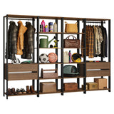 Estantería Rectangular Marron y Negro 185.8x71.8cm Transformable - BIBLIOTECAS Y ESTANTERIAS | Bylmo