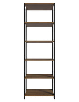 Estantería Rectangular Marron y Negro 185.8x17.5cm Transformable - BIBLIOTECAS Y ESTANTERIAS | Bylmo