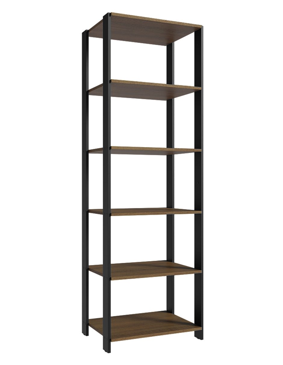 Estantería Rectangular Marron y Negro 185.8x17.5cm Transformable - BIBLIOTECAS Y ESTANTERIAS | Bylmo