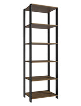 Estantería Rectangular Marron y Negro 185.8x17.5cm Transformable - BIBLIOTECAS Y ESTANTERIAS | Bylmo