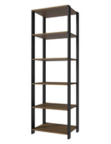 Estantería Rectangular Marron y Negro 185.8x17.5cm Transformable - BIBLIOTECAS Y ESTANTERIAS | Bylmo