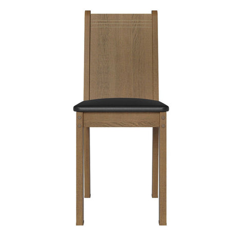 Kit x 4 Sillas Comedor Marron y Negro 37x89cm con Espuma en el Asiento - SILLAS Y BUTACOS | Bylmo