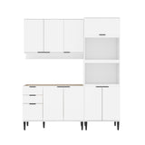 Cocina Integral Alpha Blanco 120x80cm Sin Mesón Con Alacena Modular - COCINAS | Bylmo