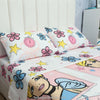 Juego De Sábanas Infantil Disney Princesas Blanco Para Cama Doble 140 X 190 Cm