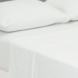 Juego de Sábanas Cotton Sense Fondo Entero Blanco Para Cama Sencilla 100 X 190 Cm - SABANAS | Bylmo