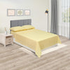 Juego De Sábanas Cotton Sense Fondo Entero Amarillo Para Cama Sencilla 100 X 190 Cm