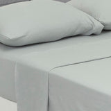 Juego de Sábanas Cotton Sense Fondo Entero Gris Claro Para Cama Semidoble 120 X 190 Cm - SABANAS | Bylmo