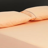 Sábana Ajustable Basic Fondo Entero Naranja Claro Para Cama Doble 140 X 190 Cm - SABANAS | Bylmo