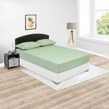 Sábana Ajustable Basic Fondo Entero Verde Claro Para Cama Doble 140 X 190 Cm - SABANAS | Bylmo