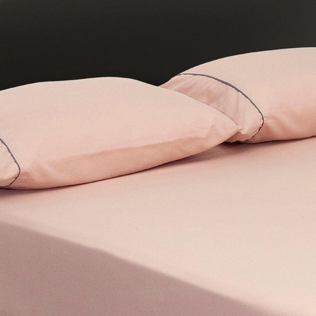 Sábana Ajustable Basic Fondo Entero Rosado Claro Para Cama Doble 140 X 190 Cm - SABANAS | Bylmo