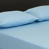 Sábana Ajustable Basic Fondo Entero Azul Claro Para Cama Doble 140 X 190 Cm - SABANAS | Bylmo