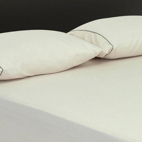 Sábana Ajustable Basic Fondo Entero Blanco Hueso Para Cama Doble 140 X 190 Cm - SABANAS | Bylmo