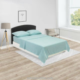 Juego de Sábanas Basic Fondo Entero Aguamarina Para Cama Semidoble 120 X 190 Cm - SABANAS | Bylmo