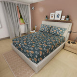 Juego de Sábanas Style Círculos Verde Oscuro Para Cama Doble 140 X 190 Cm - SABANAS | Bylmo