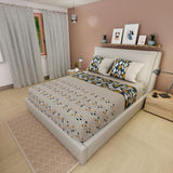 Sábana Ajustable Rombos Gris Claro Para Cama Doble 140 X 190 Cm - SABANAS | Bylmo