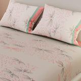 Sábana Ajustable Mariposas Blanco y Rosado Para Cama Doble 140 X 190 Cm - SABANAS | Bylmo