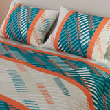Juego de Sábanas Líneas Blanco Hueso Para Cama Doble 140 X 190 Cm - SABANAS | Bylmo