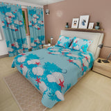 Juego de Sábanas Océano Azul Claro Para cama Sencilla 100 X 190 Cm - SABANAS | Bylmo
