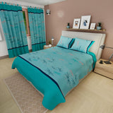 Juego de Sábanas Mariposas Azul celeste Para cama Sencilla 100 X 190 Cm - SABANAS | Bylmo
