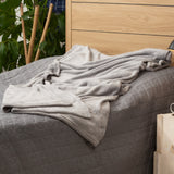 Cobija Térmica Flannel Fleece Gris Claro 160x230cm Fondo Entero Ultrasuave - COBIJAS Y MANTAS | Bylmo