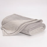 Cobija Térmica Flannel Fleece Gris Claro 200x230cm Fondo Entero Ultrasuave - COBIJAS Y MANTAS | Bylmo