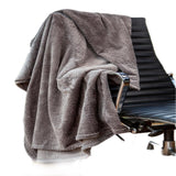 Cobija Térmica Flannel Velvet Gris 200x230cm Fondo Entero Ultrasuave - COBIJAS Y MANTAS | Bylmo