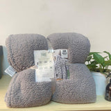 Cobija Ovejera Térmica Sherpa Gris 160x230cm Fondo Entero Ultrasuave - COBIJAS Y MANTAS | Bylmo