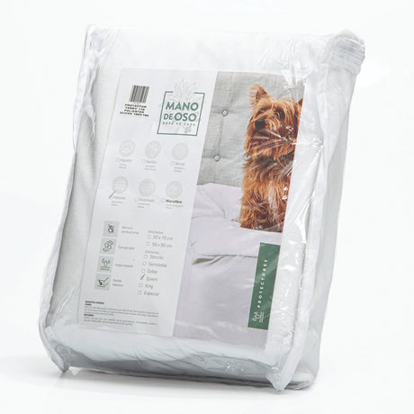 Protector de Colchón Impermeable Punto Blanco Para Cama Semidoble 120 X 190 Cm - PROTECTORES DE COLCHON | Bylmo