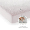 Protector De Colchón Impermeable Terry Punto Blanco Para Cama Doble 140 X 190 Cm