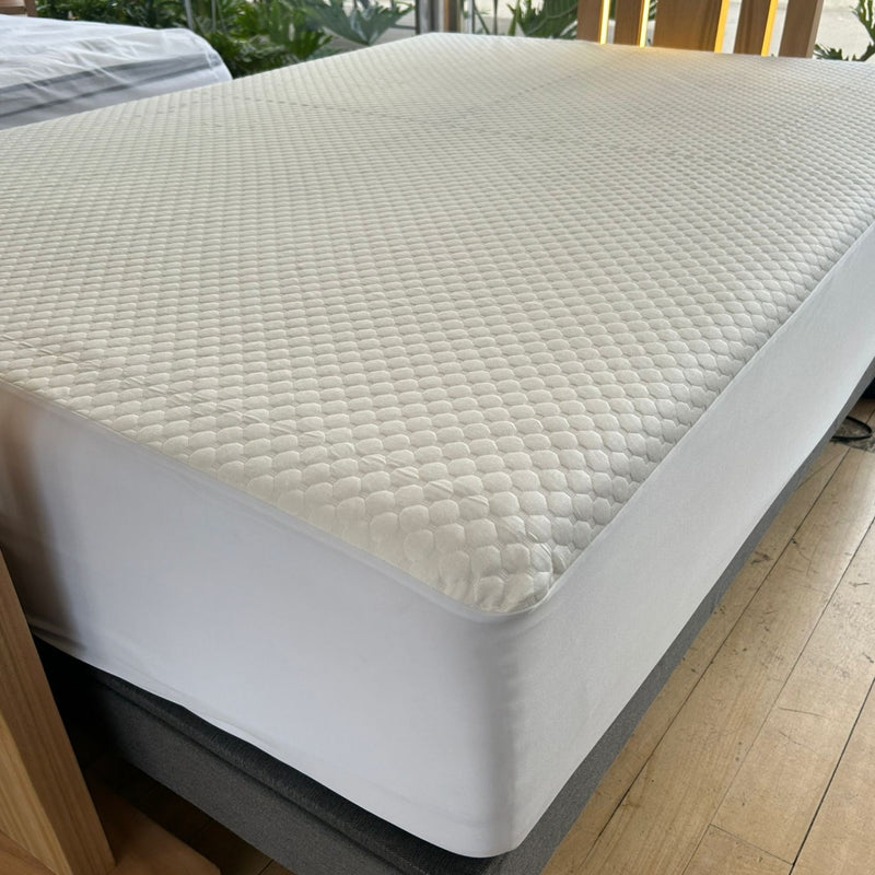 Protector De Colchón Impermeable Bambu Blanco Para Cama Sencilla 100 X 190 Cm