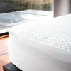 Protector De Colchón Impermeable Bambu Blanco Para Cama Doble 140 X 190 Cm