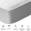 Protector De Colchón Impermeable Jersey Blanco Para Cama Sencilla 100 X 190 Cm