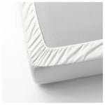 Protector De Colchón Impermeable Bambu Liso Blanco Para Cama Doble 140 X 190 Cm